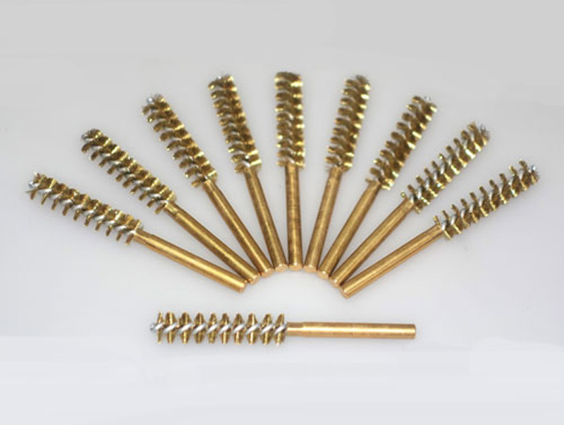 Interior Brush with Shank ขนทองเหลืองมีก้าน